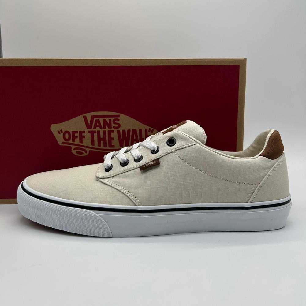 Vans Atwood Deluxe Shoes Mens 11.5 Turtledove Woven Low Top Sneakers VN000CNYDJR